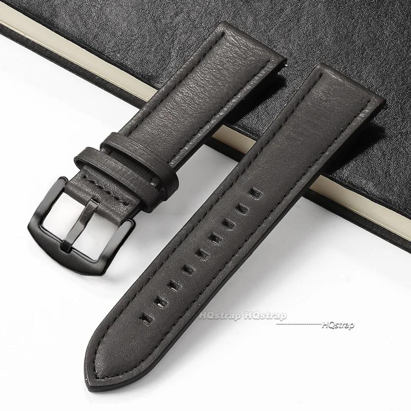

Calfskin Leather Watchband Soft Material Watch Band for Huawei Wrist Strap 18mm 20mm 22mm with Silver Stainless Steel Buckle 20mm
