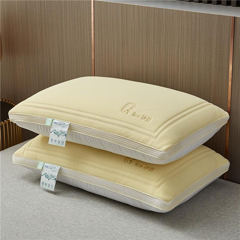 Cooling Ice Silk Memory Foam Pillow Adults Single Bed Neck Support Lightweight Ergonomic Bedroom