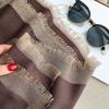 Trend Gold Thread Imitation Cashmere Thin Double-Sided Shawl Fashion Internet Celebrity Big Brand Scarf Of The Same Style