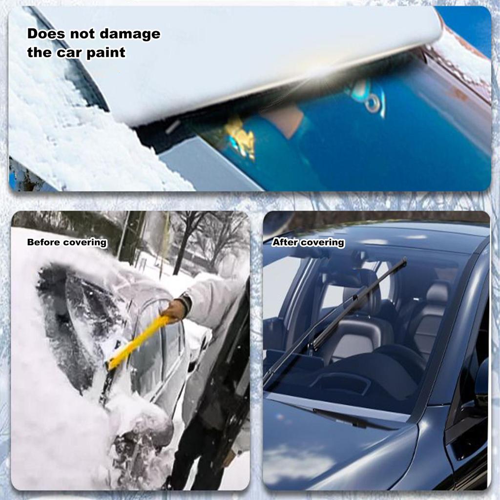 Snow Cover For Car Magnetic Frost Windshield Cover Heavy-Duty Foldable Automotive Protector Waterproof Guard For Heat Sun Ice