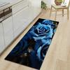 1Pcs Lotus Pattern Floor Mat Modern Kitchen Polyester Rug Non-Slip Colorful Indoor Carpet, For Home Bathroom Bedroom Living Room Decor