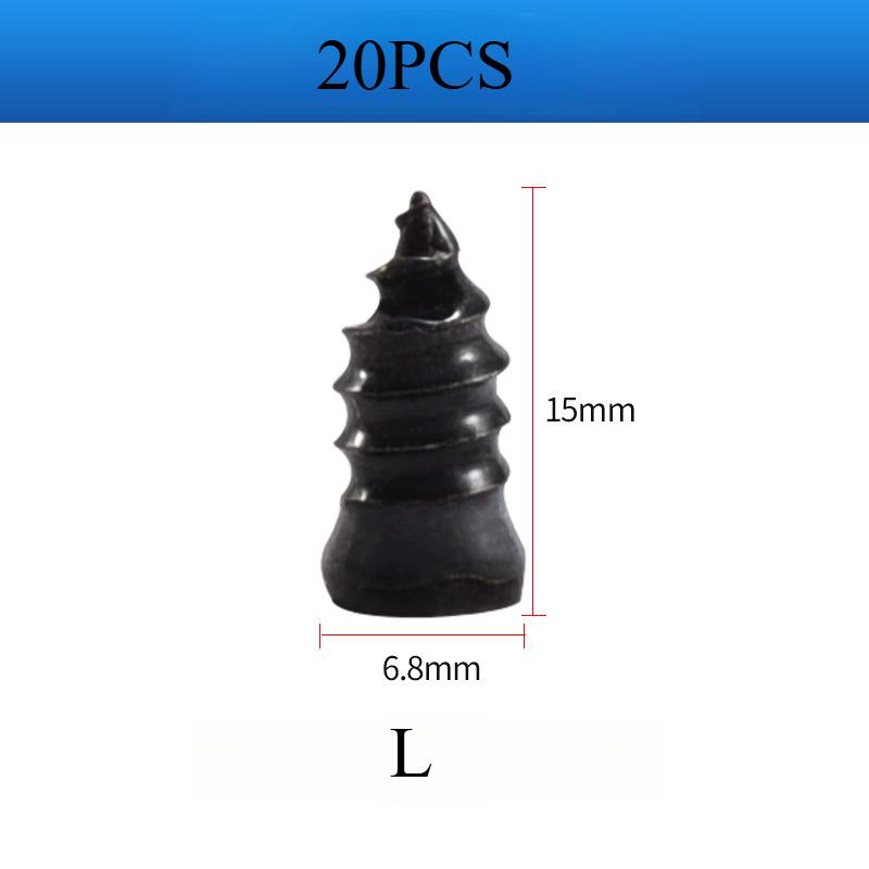 20/10 piezas Clavo de Reparación de Neumáticos al Vacío Tornillos para Pinchazos de Neumáticos Juego de Montaje para Motocicleta Reparaciones de Ruedas Tubeless Kit de Pinchazos Parches para Coche