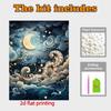 DIY Sea of Clouds Pearl Diamond Art Kits Without Frame 30x40cm Gem Art Diamond Painting Kits for Adults/Beginners Gift Idea Home Wall Decor