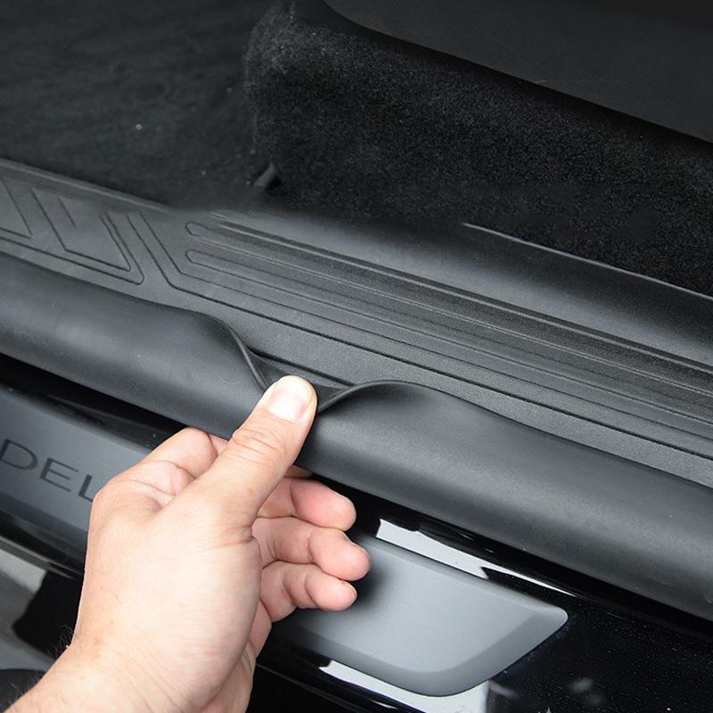 

MODELY пороговая защита для Tesla Model Y 2022, полоса для порога автомобиля, защита от царапин, защита от царапин, краска из ТПЭ