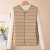 Down Cotton Vest Women's Inner Wear Autumn and Winter New Slim-fit Bottom Inner Wear Vest Medium Thin Warm Vest Vest