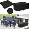 Garden Table Cover Outdoor Furniture Cover 213x132x74cm, Waterproof Garden Table Cover Furniture Protection Cover Rectangular Garden Furniture Cover (