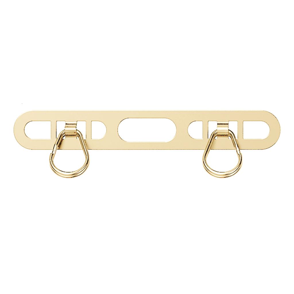 1/2/3Pcs Metal Phone Lanyard Side Hanging Patch For iPhone Stainless Steel Clip Double Buckle Phone Straps Gasket Connect Piece