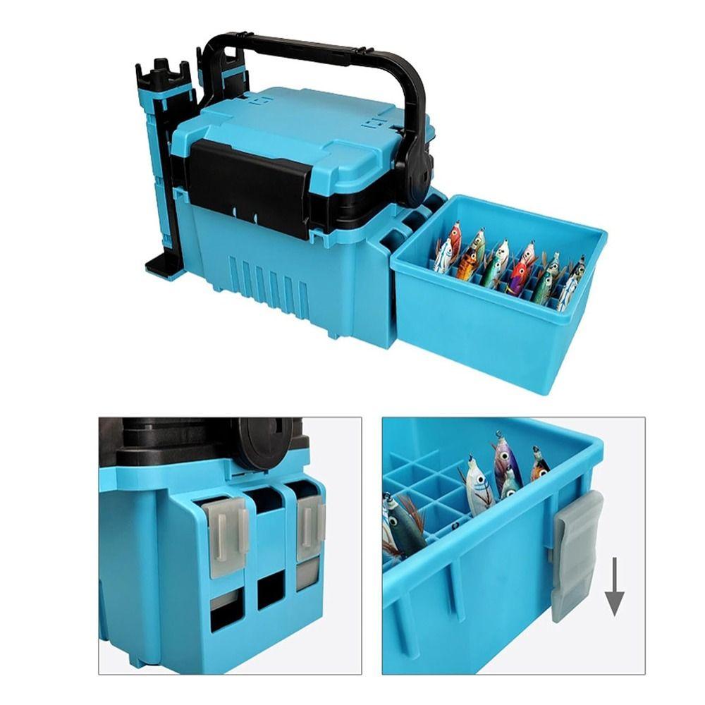 Luminous Fishing Tackle Case Waterproof Lure Tool Storage Squid Jig Bait Container  Fishing Gear