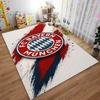 """FC Bayern München Logo Teppich mit rotem und blauem Pinselstrich-Design""" Geeignet für den Einsatz als Anti-Rutsch-Matte für Wohnzimmer, Schlafzimmer, Sofas"""