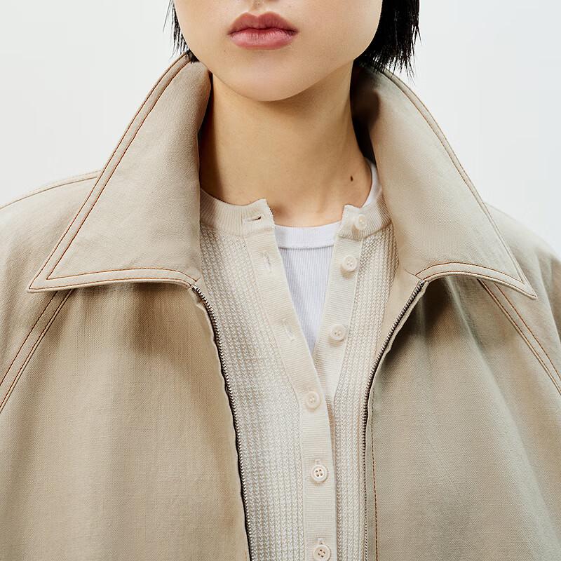 LESS 2025 Spring Casual Loose Lapel Jacket