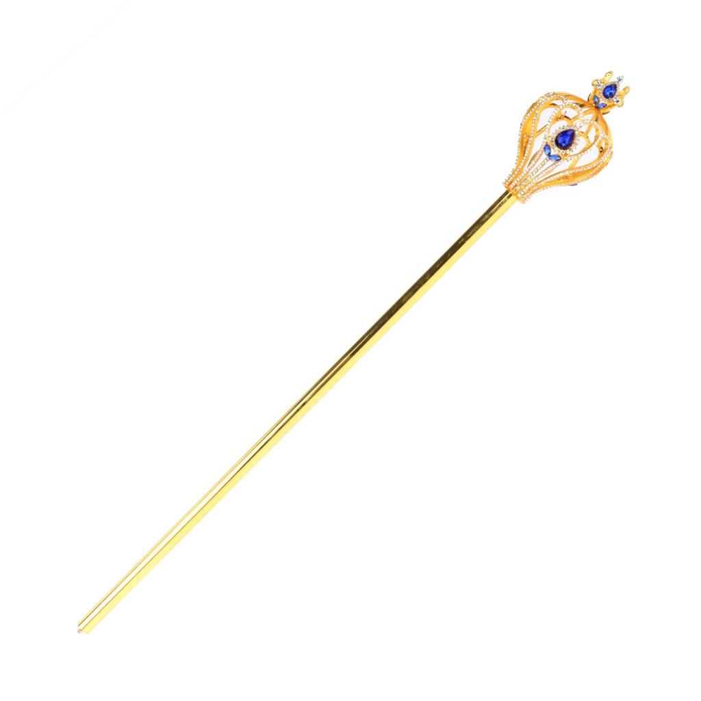 Fairy Scepter, Queen Metal Scepter, Rhinestone Scepter Fairy Sticks for Costume,