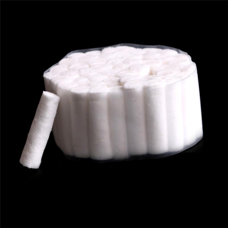 50 Pcs Dental Disposable High Absorbent Cotton Fibers Soft Rolls Pliable 10*38Mm