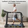 Treadmill for Seniors, Robust and Safe Structure, Large LED Display for Older Adults, Long Handrails for Balance, Load Capacity Up To 135 Kg, APP