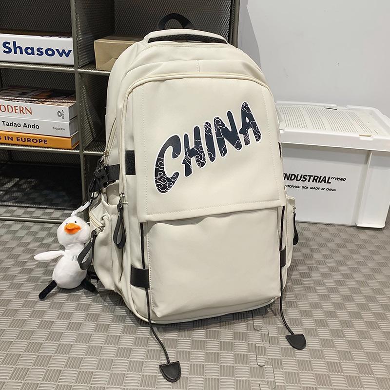 Children's Schoolbags Elementary School Girls Junior High School Boys High School College Students Letter Backpack