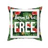 Plant Flower Creative Letter Pattern Printing Cover Car Sofa Cushion Cover Luxury Home Decoration Cushion Cover