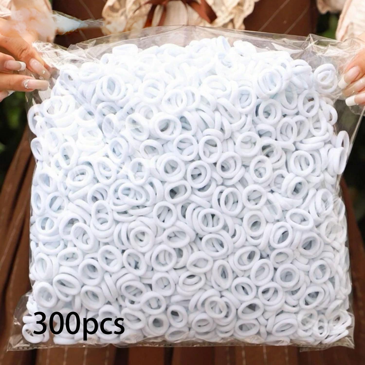 

300 шт. Мини-резинки для волос для маленьких девочек, резинки для волос для младенцев, детские резинки для волос и держатели для хвостиков для маленьких девочек Size fits all