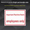 Reflective Aluminum Safety Sign: Electric Shock & No Smoking Warning 