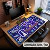 Space Cosmic Theme Custom Mouse Pad Personalized With Name Text Customized Desk Mat For Office Home Decor