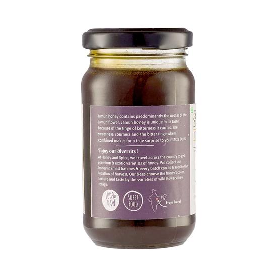 Honig und Gewürze Reiner Roher Jamun-Honig (250g) | 100% Roh und Rein | Natürlich und Original | Unverarbeitet | Ohne Zuckerzusatz | FDA-zertifiziert