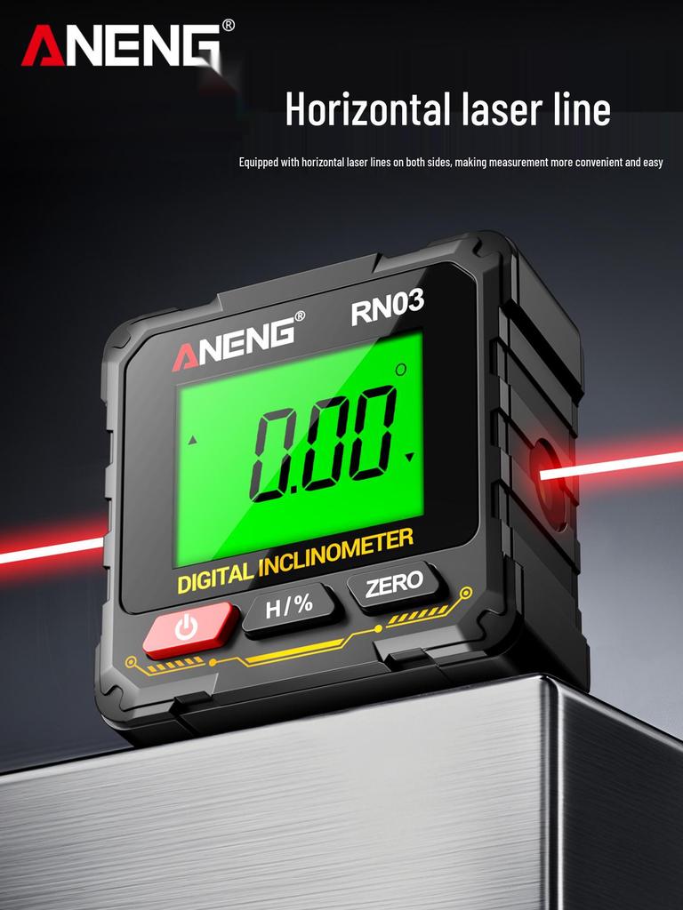 High-Precision Digital Laser Inclinometer and Leveling Tool