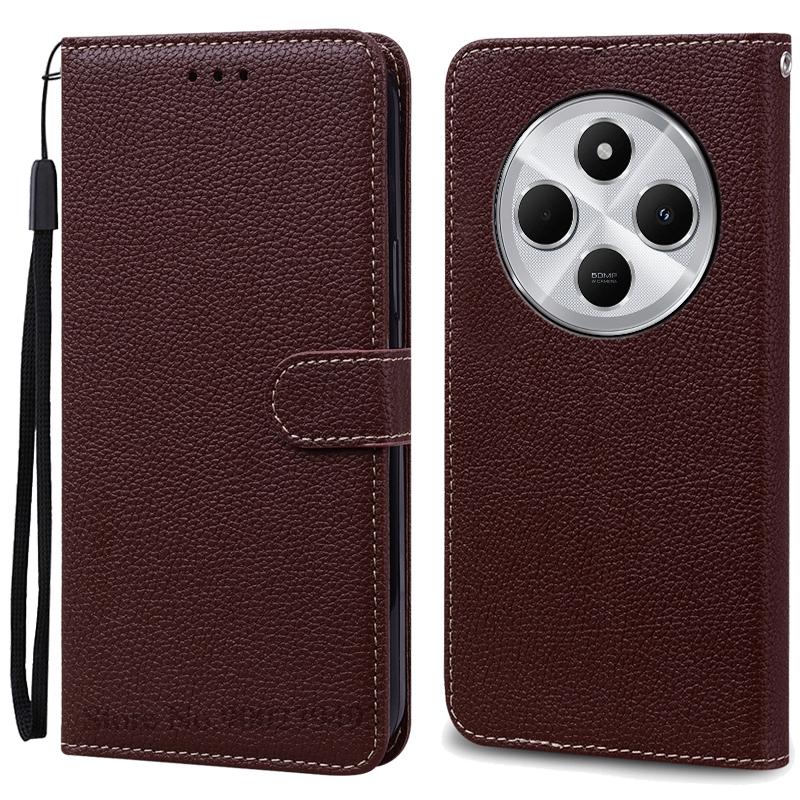 For Poco C75 Case Luxury Leather Flip Wallet Case For Poco C75 Case Xiaomi Poco C75 C 75 Case Silicone Book Cover Coque Fundas