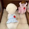Niedliches Hunde-Kleid Atmungsaktives Katzen-Prinzessinnenkleid Bequeme Haustier-Sommerkleidung Kleintier