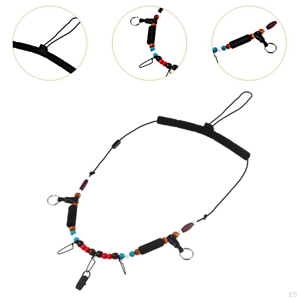 Adjustable Necklace for Angling Equipment and Tackle Storage