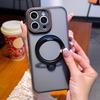 Custodia Magnetica Opaca con Supporto Anello in Metallo per Magsafe iPhone 16 Pro Max 15 15Pro custodia samsung xiaomi