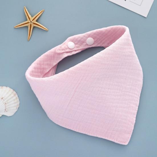 Baby-Lätzchen, Baby-Bandana, Sabberlätzchen, einfarbig, verstellbar, wiederverwendbar, mit Knopf, fest, aus Baumwolle, Speicheltuch für Kleinkinder, Baby, Kleinkind, Zahnen, Schürze, Geschenk zur Babyparty