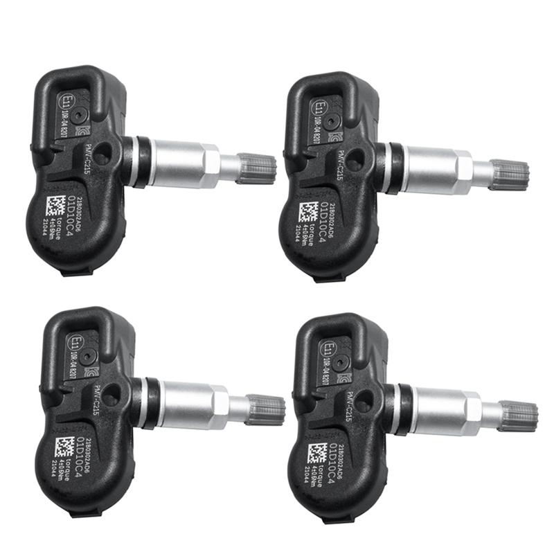 4 PCS 4260748020 42607F4020 433Mhz Tire Pressure Sensor TPMS Black ABS For Toyota RAV4 - Corolla Camry C-HR Land Cruiser