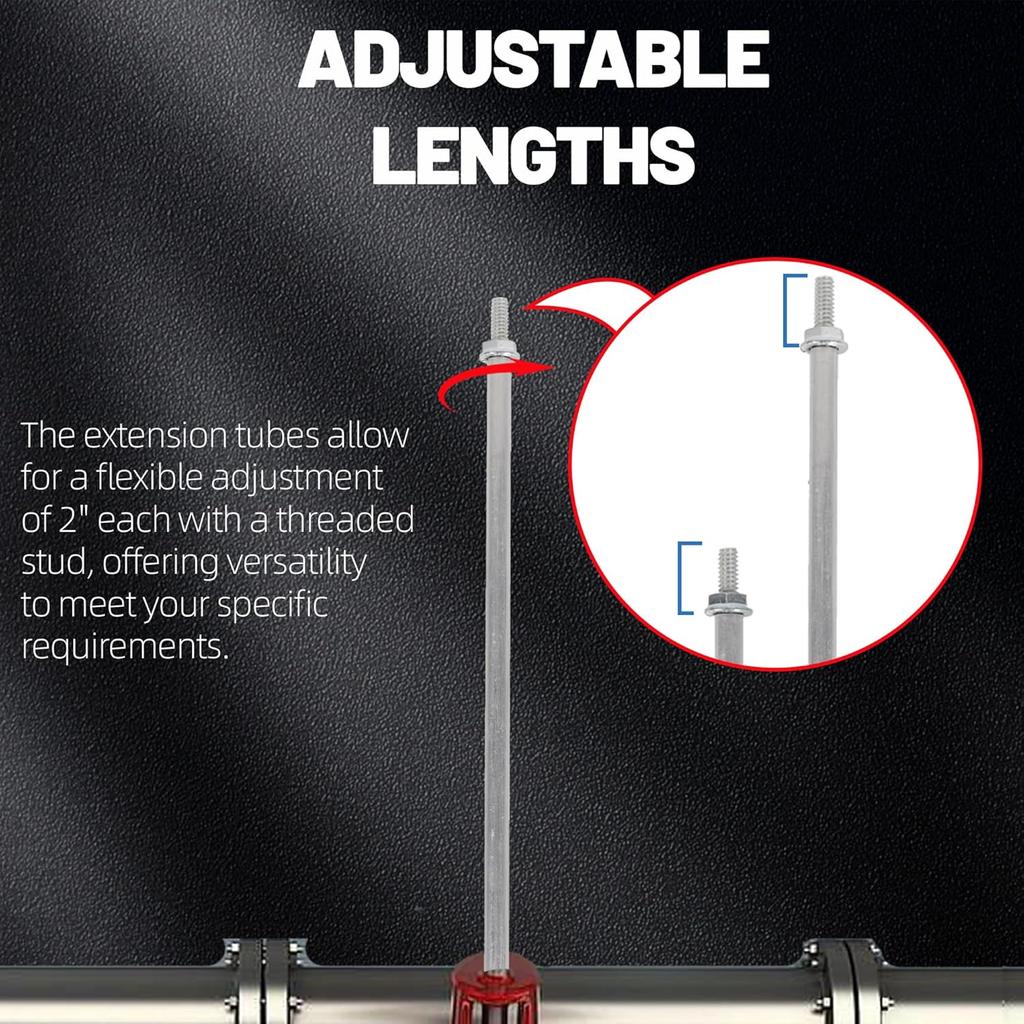 TonGass 2-Pack Universal Fit RV Waste Valve Replacement Kit RV Camper Dump Valve Handle, Includes Handle & Tube Extension