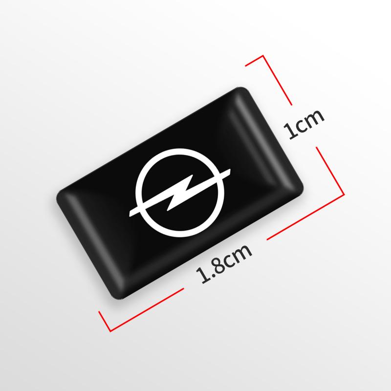AAAYV1 3D Epoxy Resin Emblem Stickers Decals Interior Auto Accessories For Opel Insignia Astra G J F K Vectra C H Corsa C B D Omega
