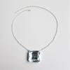 European And American Big Diamond Color Necklace Fashion Rhinestone Punk Style Square Geometric Necklace Necklace