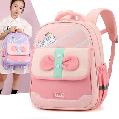 New Children's Schoolbag Primary School Students Sweet and Cute Backpack 1-3 Large Capacity Anti-splashing Light Backpack