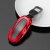 S Car Remote Key Fob Case Cover With Belt Aluminum Alloy Key Shell  For Tesla Model S Model 3 Model X Model Y