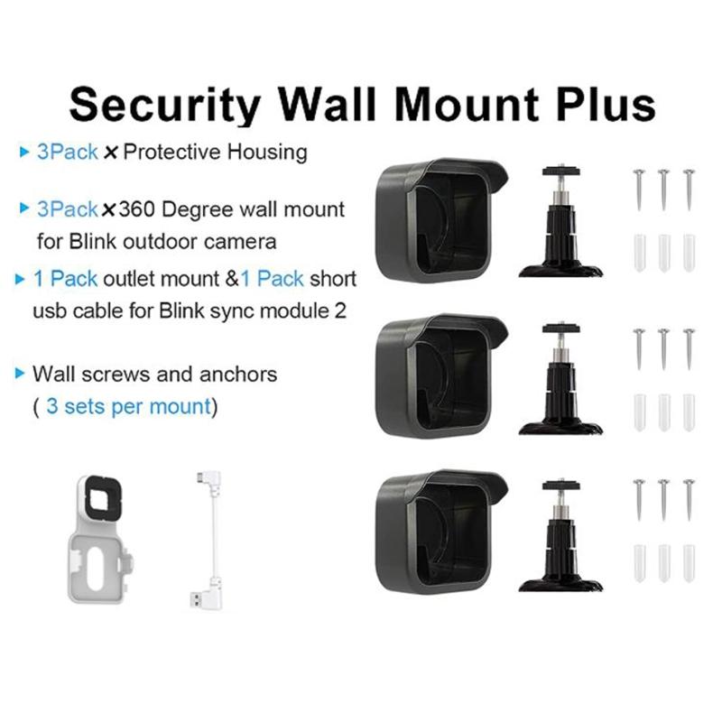 For All-New Outdoor Camera Mounts Weatherproof Protective Cover 360 Degree Adjustable Mount for Home Security Camera