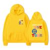 Love on Tour Print Fashion Sweatshirt Hip Hop Casual Tops Oversize Unisex Autumn Winter Fleece Streetwear Tops