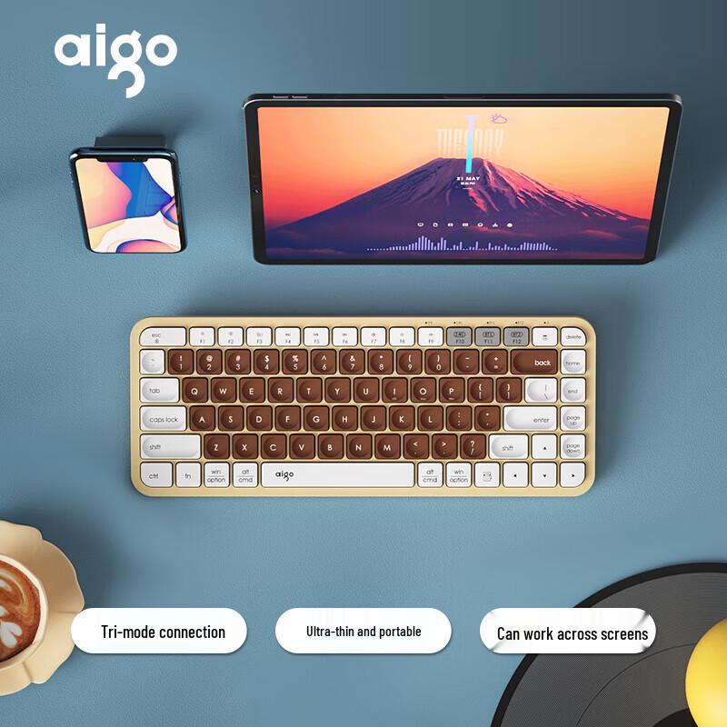 

aigo V200 Compact Multi-Device Bluetooth Keyboard