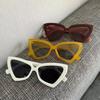 Cute Sexy Vintage Cat Eye Sunglasses Woman Small Black White Triangle Retro Ladies Sun Glasses Leopard Female Eyewear