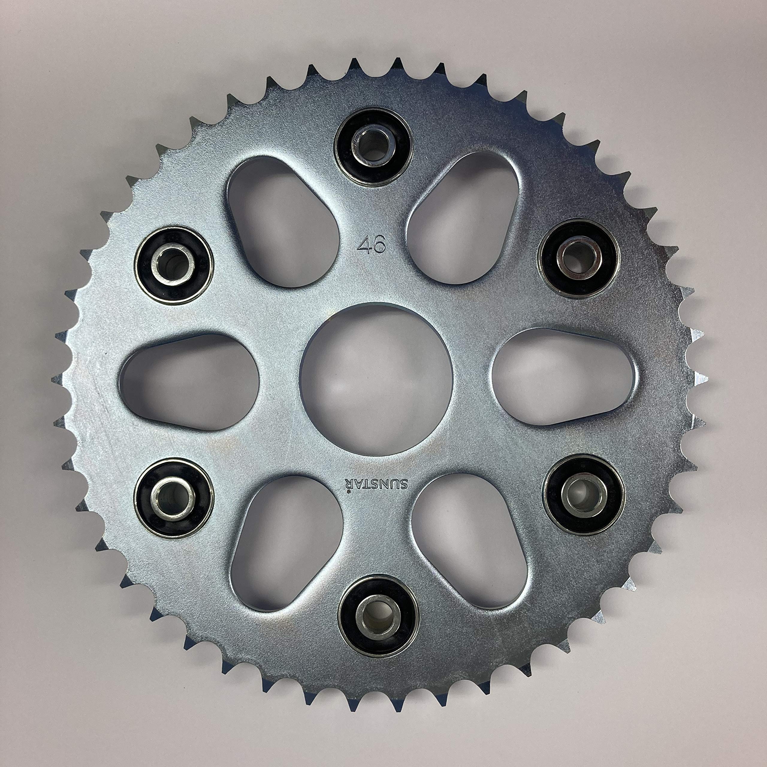 SUNSTAR Rear Steel Part Number for XT250X Sprocket, JY-006-46 (428 size/46T),
