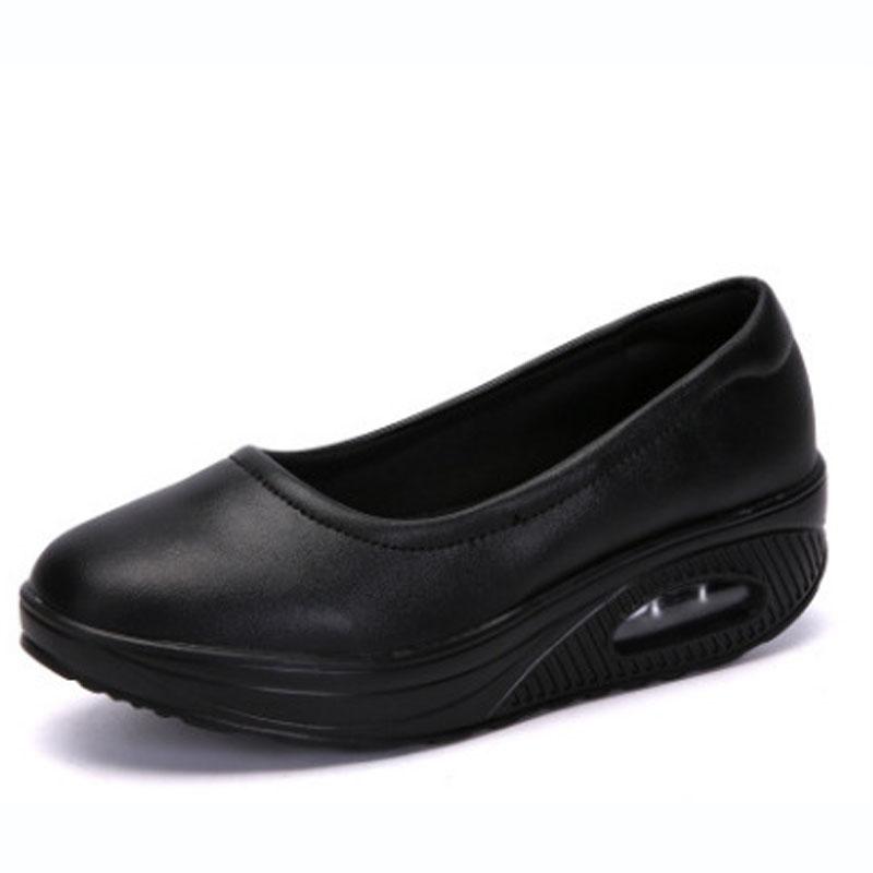 New Spring Women Shoes Female Moccasin Slip-on Lightweight Women Wedge Casual Shoes Thick Soles Loafers Zapatos De Mujer WSH5087