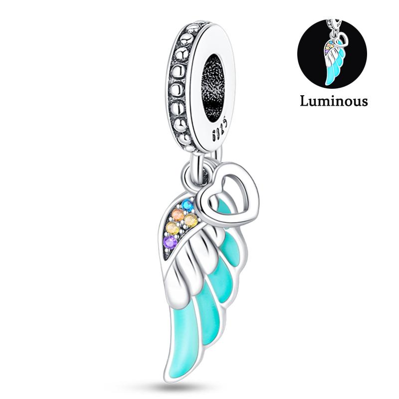 Charm Bead Components Compatible With Pan Copper Metal Firefly Ocean Star Butterfly Glowing Changing Color Trendy Authentic Original Bracelets Do It