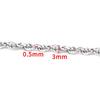 Stainless Steel Oval Link Chain for DIY Jewelry Making: Necklaces & Bracelets