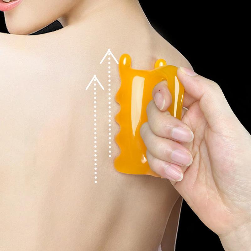 Handheld Gesichts- & Körpermassagegerät – Harz Guasha Werkzeug für Nacken-, Schulter-, Rückenentspannung, Stressabbau Körpermassagegerät 1 Stück