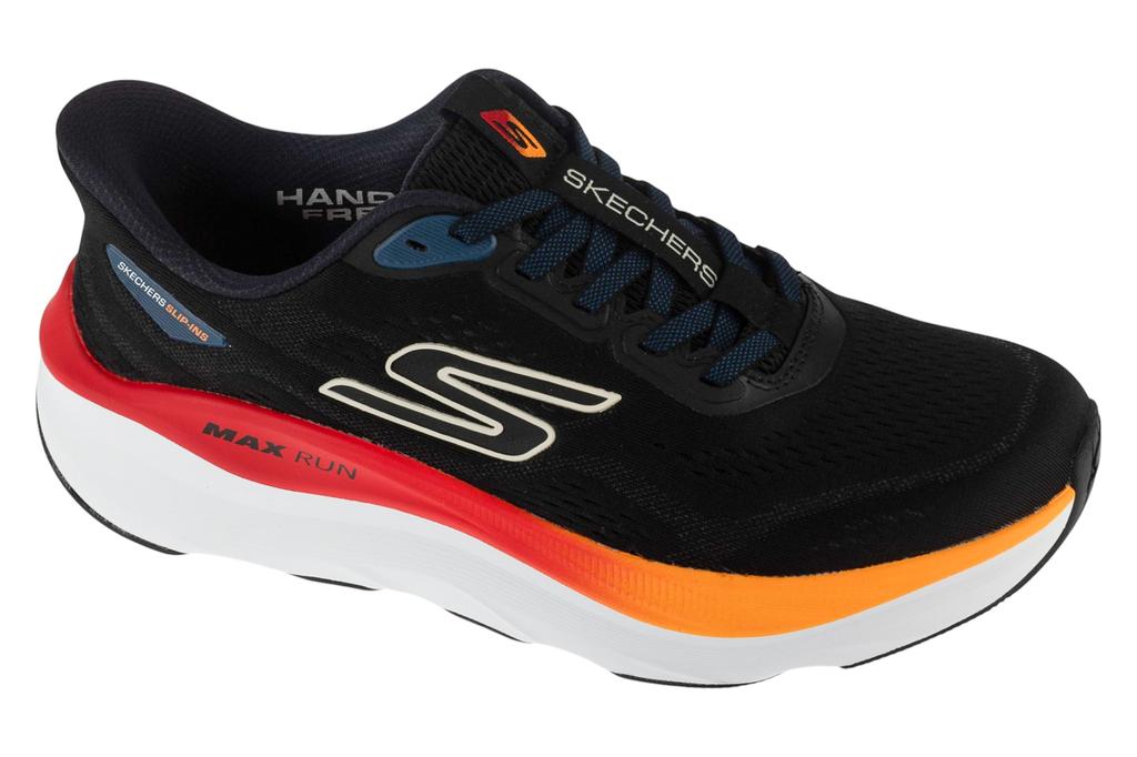Skechers Slip-Ins: Max Run, Mens black Running shoes