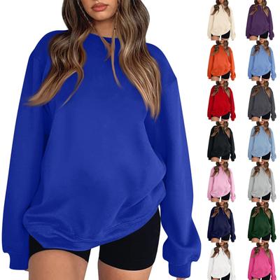 Women's Fashion Casual Long Sleeve Solid Color Hoodie