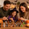24pc Halloween Countdown Calendar with Horror Blind Box Figures Assorted Halloween Themed Collectible Toys for Seasonal Decoration and Gift