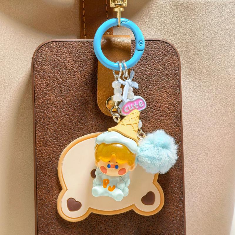 

Genuine Pop Mart Hug Series Ice Cream Phone Chain & Keychain Bag Charm Women s Grain Pendant
