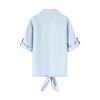 Navigare Women's Fashion Loose Denim Shirt