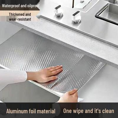 Feuerfest, Wasserdicht, Ölfest Selbstklebende Aluminiumfolie Küchenaufkleber